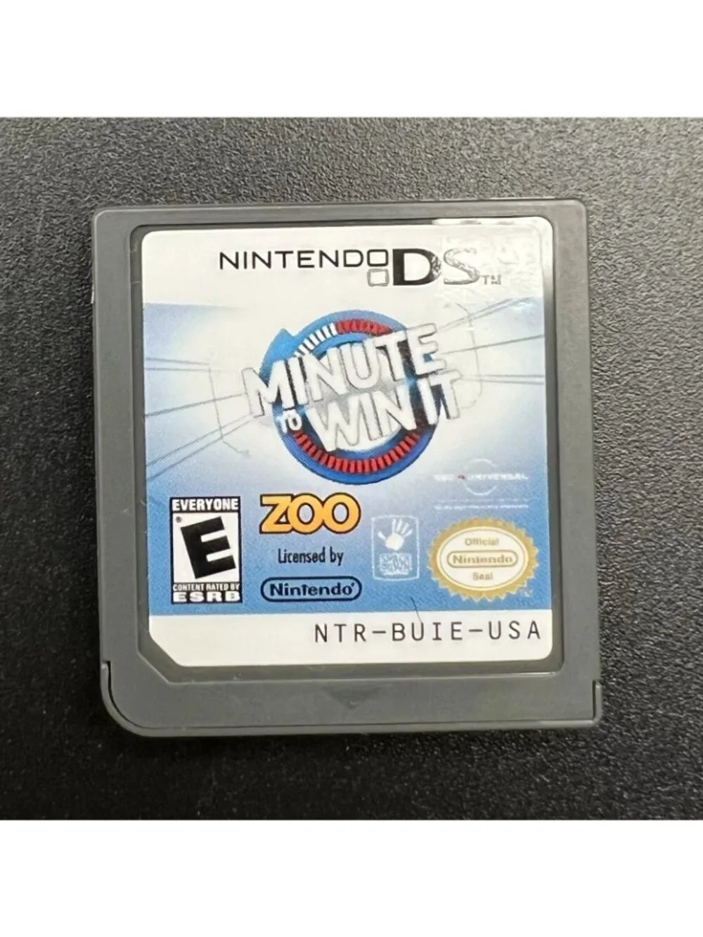 Minute to Win It (Nintendo DS, 2010) - Zoo Games - Fun Party Mini-Games Untested